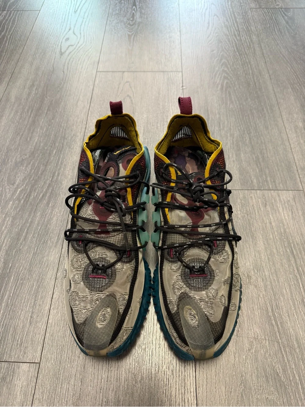 Nike ISPA Flow 2020 Dark Teal Green Lifestyle RARE DM2832-001 Mens Size 13